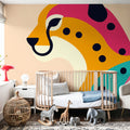 Safari Cat I Mural Wallpaper - room preview 03