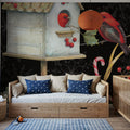 Holiday Wings VI Dark Mural Wallpaper - room preview 03