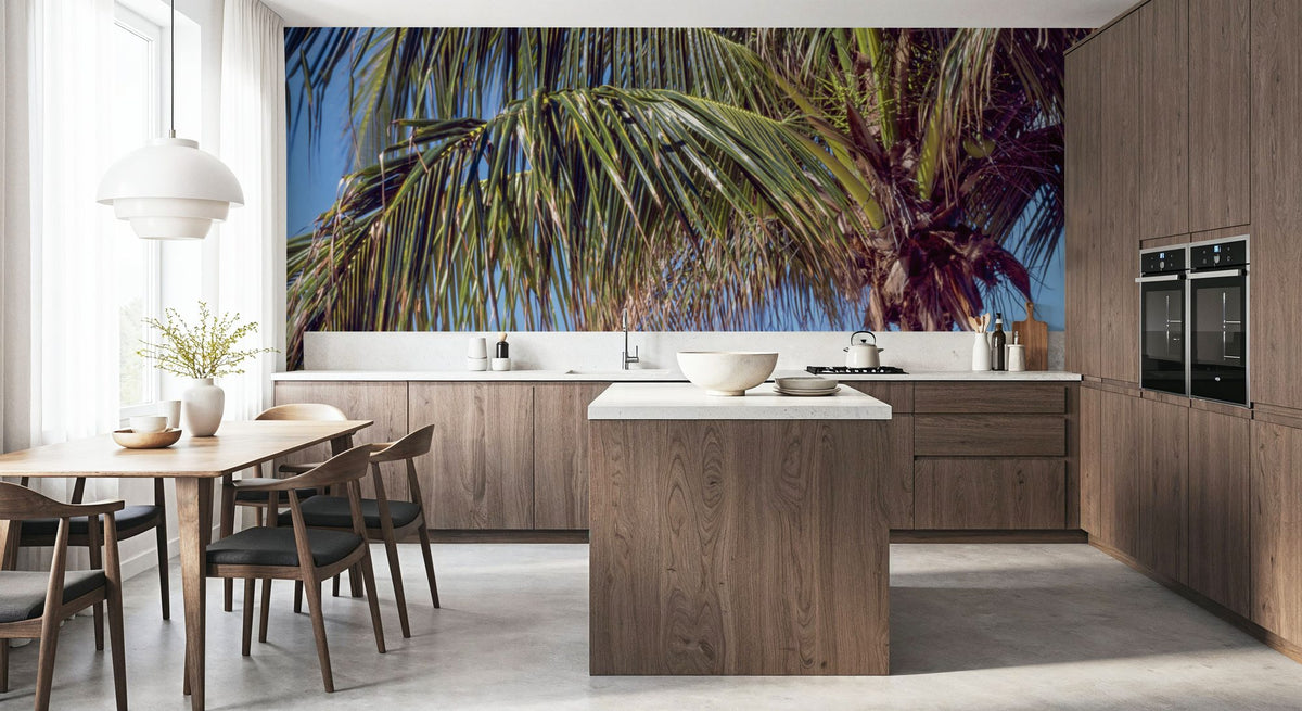 Tropical Paradise Palm Mural Wallpaper - room preview 03