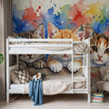 Kittens II - Cute Baby Animals Series Mural Wallpaper - room preview 03