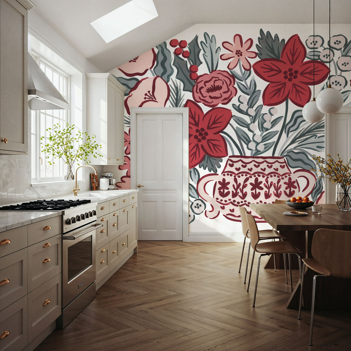 Christmas Reverie VI Mural Wallpaper - room preview 03
