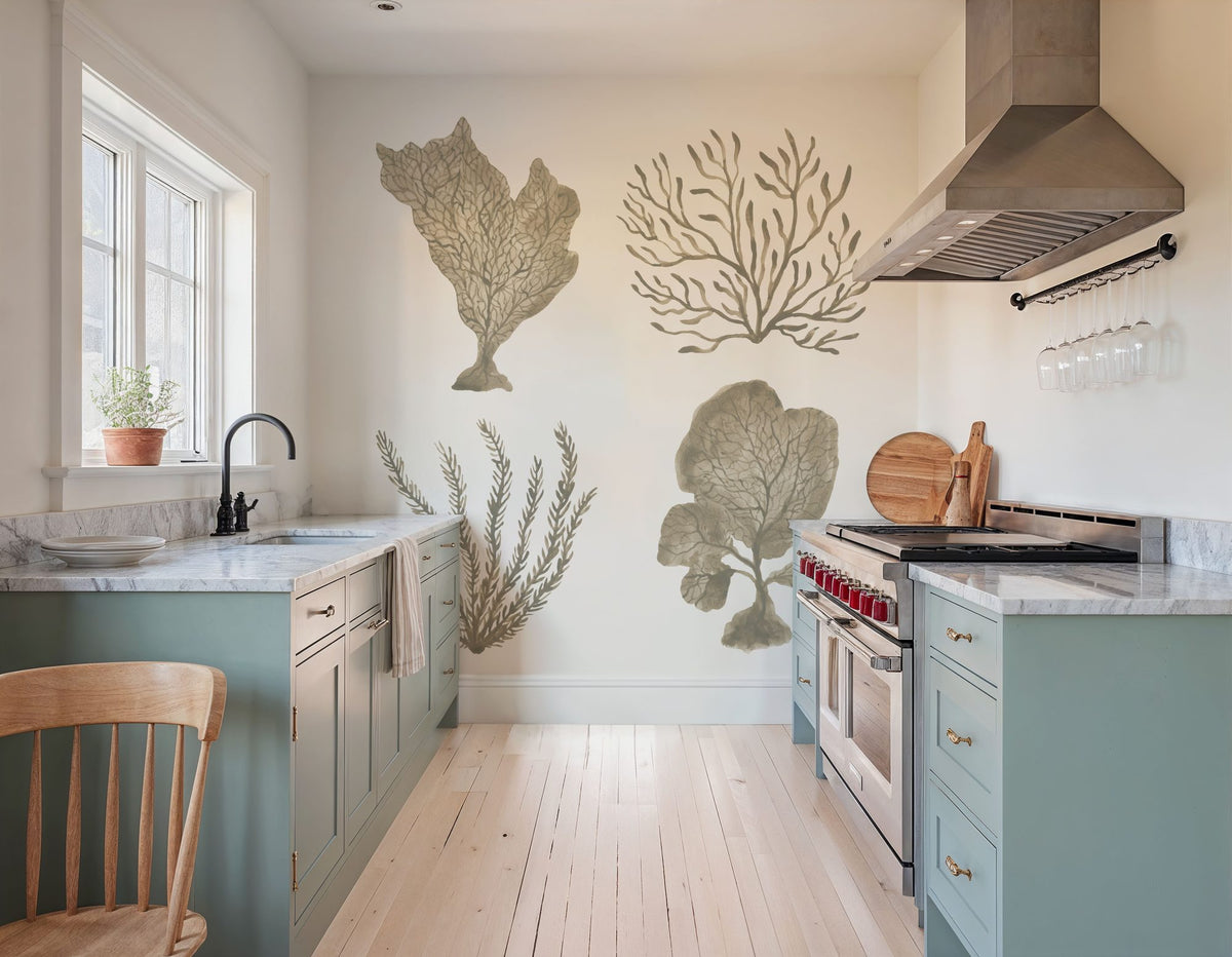 Coastal Reef X Mural Wallpaper - room preview 03