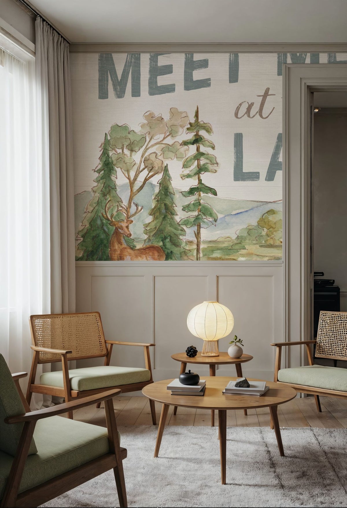 Lake Retreat V Mural Wallpaper - room preview 03