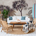 Tropical Forest Strolls Yellow Mural Wallpaper - room preview 03