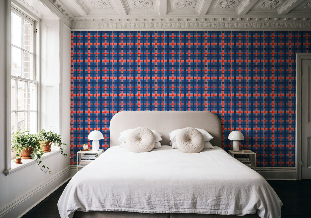 Seafood Shanty Blue VI Mural Wallpaper - room preview 03