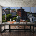 Historic Bridge Cityscape Mural Wallpaper - room preview 03