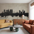 Durban South Africa Skyline Concrete Mural Wallpaper - room preview 03