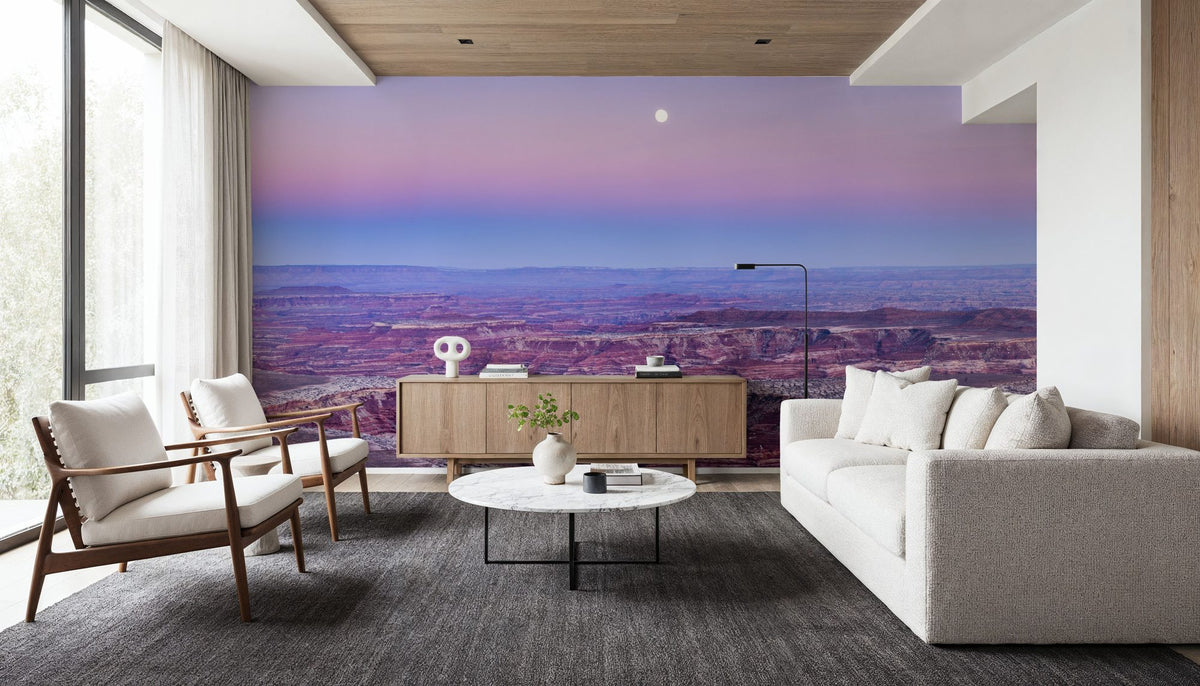 Moonlit Canyon Serenity Mural Wallpaper - room preview 03