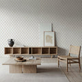 Medallion Trellis, Beige Mural Wallpaper - room preview 03