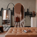 St Louis Missouri Skyline Concrete Mural Wallpaper - room preview 03
