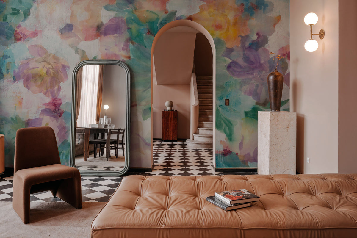 Succulent Florals Mural Wallpaper - room preview 03