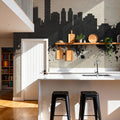 Taipei Taiwan Skyline Concrete Mural Wallpaper - room preview 03