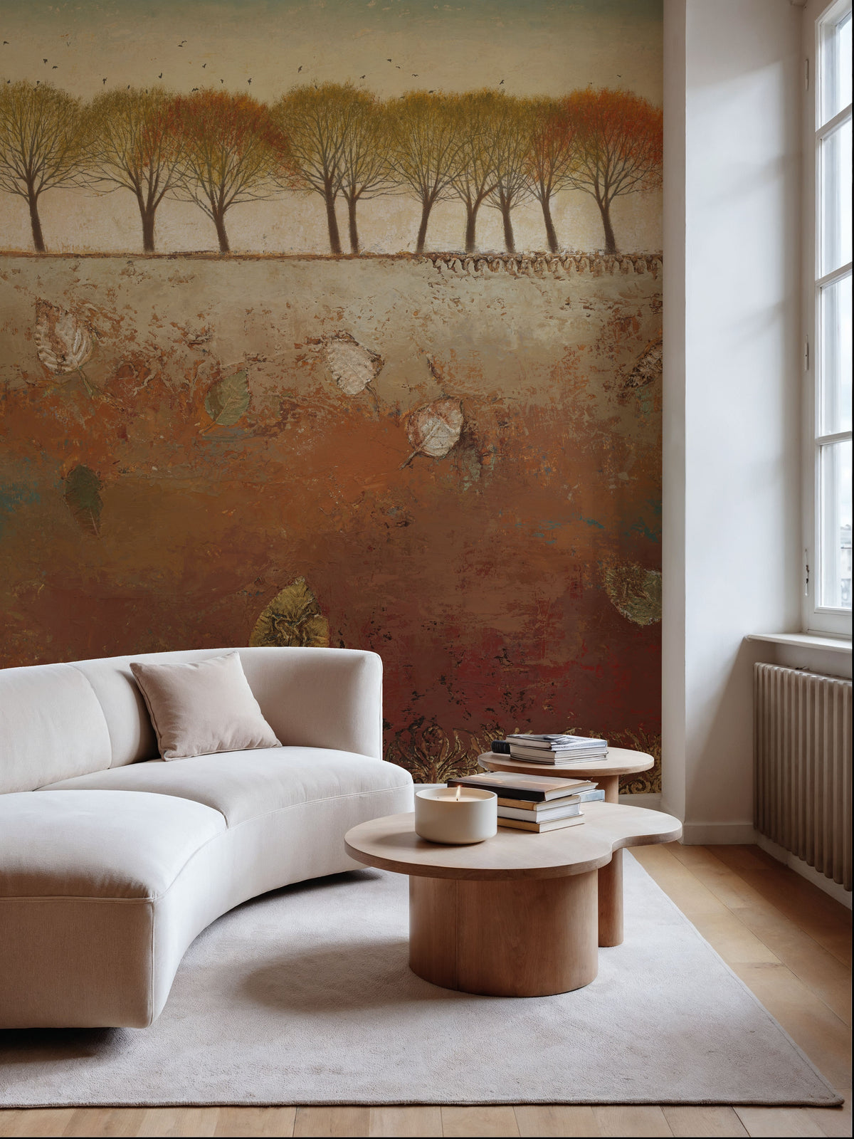 Field and Forest Mural Wallpaper - room preview 03
