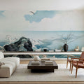 Kojima Island, Japanese Woodcut Mural Wallpaper - room preview 03