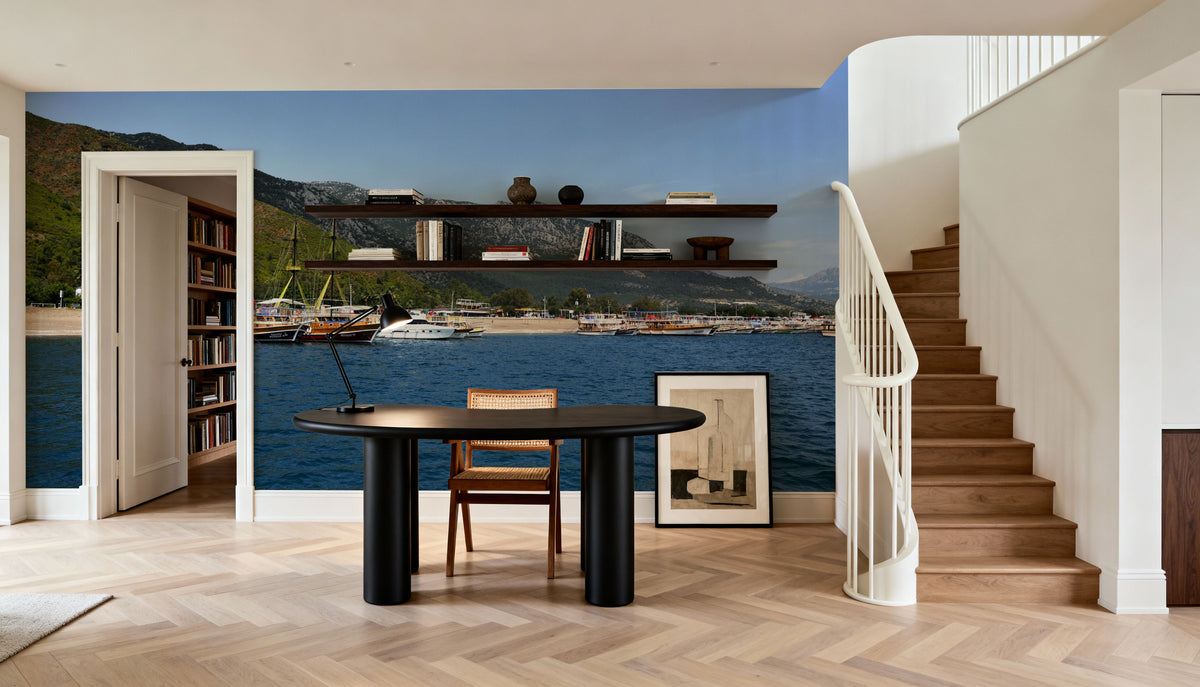 Harbor Serenity Mural Wallpaper - room preview 03