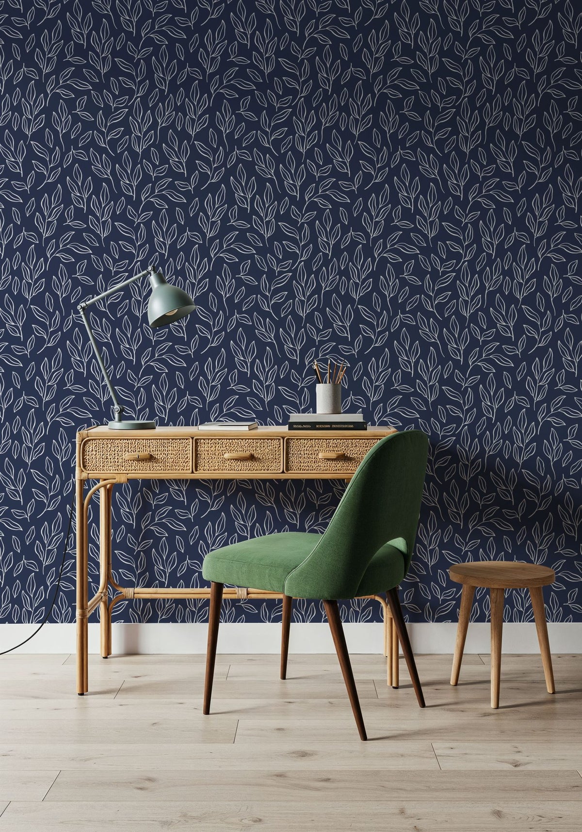 Chawton Leaves Mural Wallpaper - room preview 03