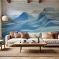 Oil Mountain, Blues Mural Wallpaper - room preview 03