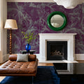 Orchids Sketch Mural Wallpaper - Colorful Tone - room preview 03