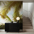 Looking Through Palm Leaves Mural Wallpaper - room preview 03