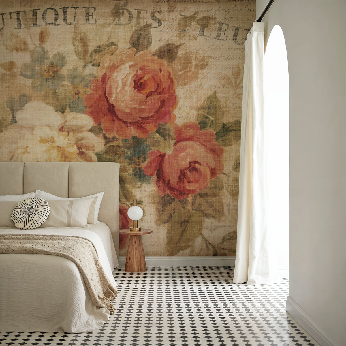 Parisian Flowers III Mural Wallpaper - room preview 03