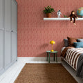 Coastal Signals Red Mural Wallpaper - room preview 03