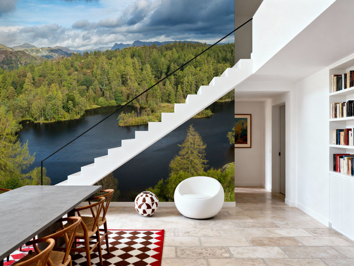 Forest Lake Mural Wallpaper - room preview 03