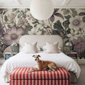 Dahlia Days, Lavender Mural Wallpaper - room preview 03