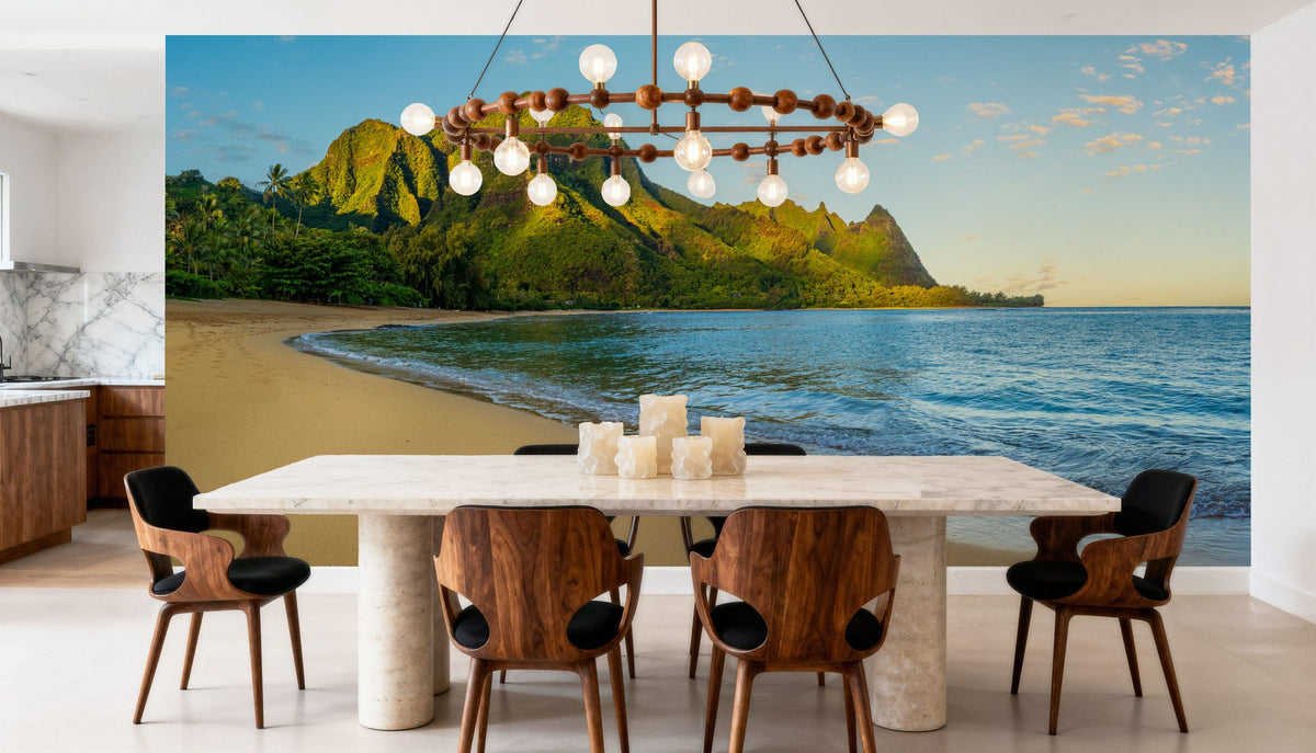 Early Beach Morning Mural Wallpaper - room preview 03