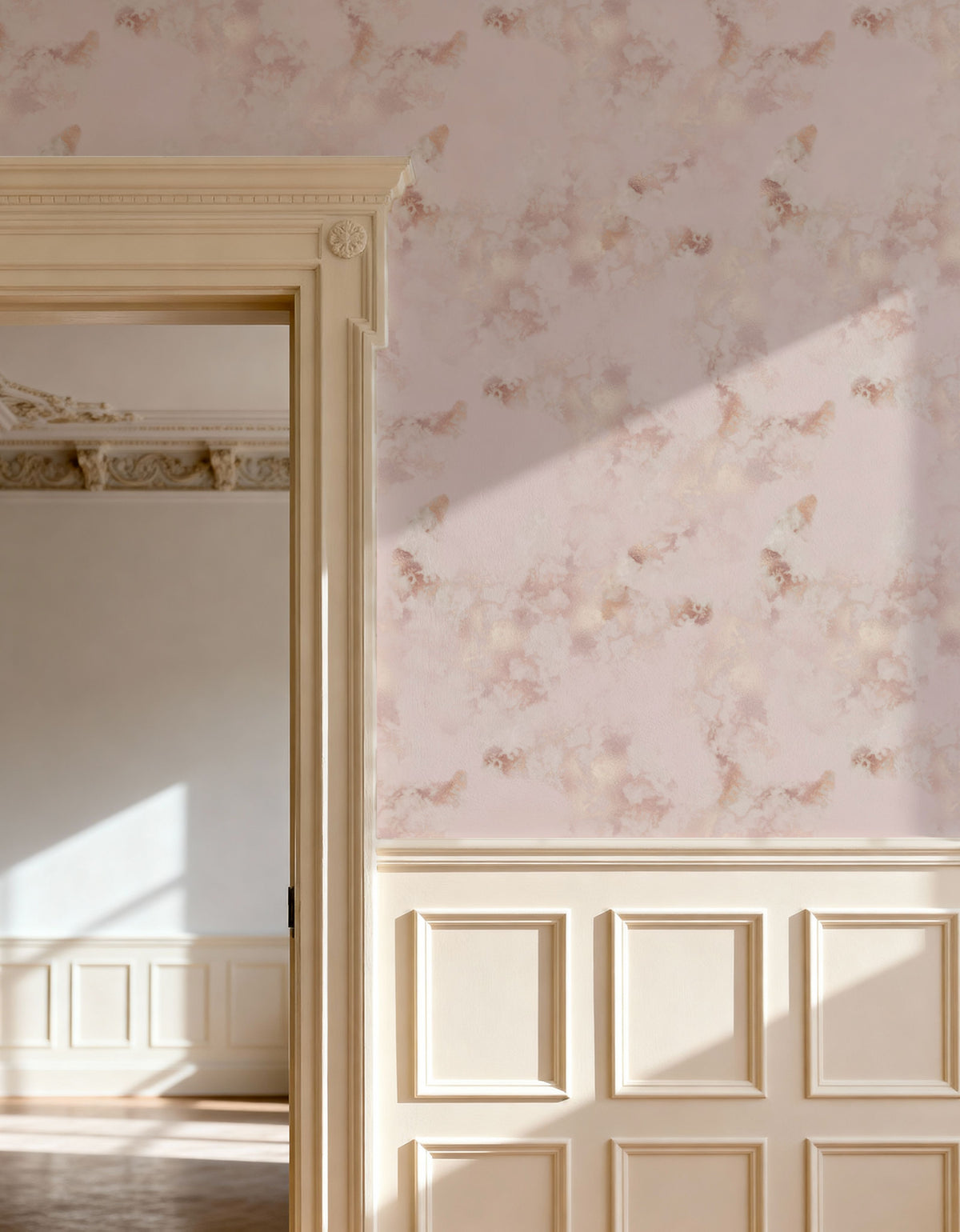 Rose Marble Mural Wallpaper - room preview 03