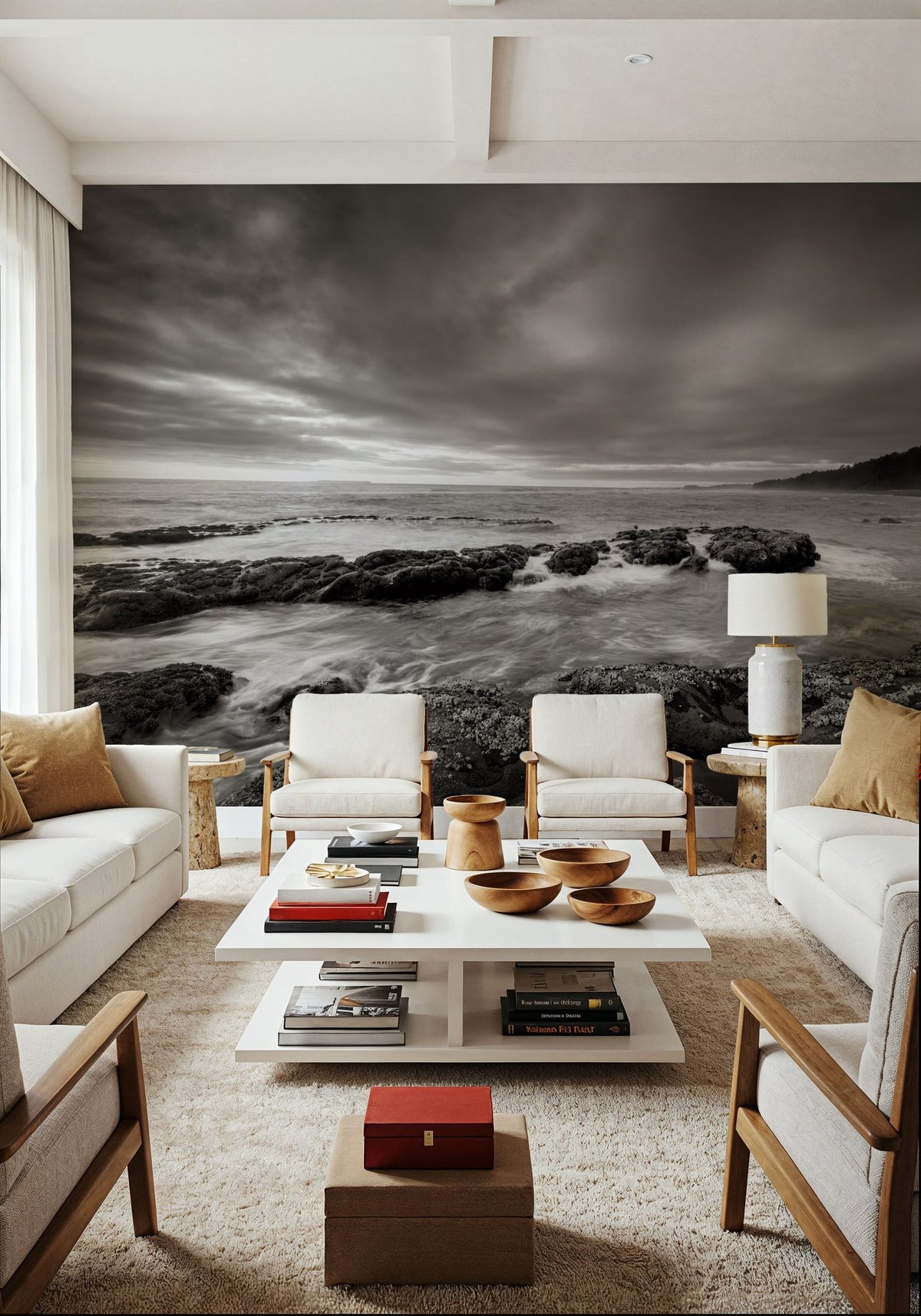 Kalaloch Beach Mural Wallpaper - room preview 03