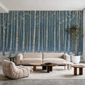 Shimmering Birches Mural Wallpaper - room preview 03
