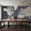 World Map Cities - Glyn Mural Wallpaper - room preview 03