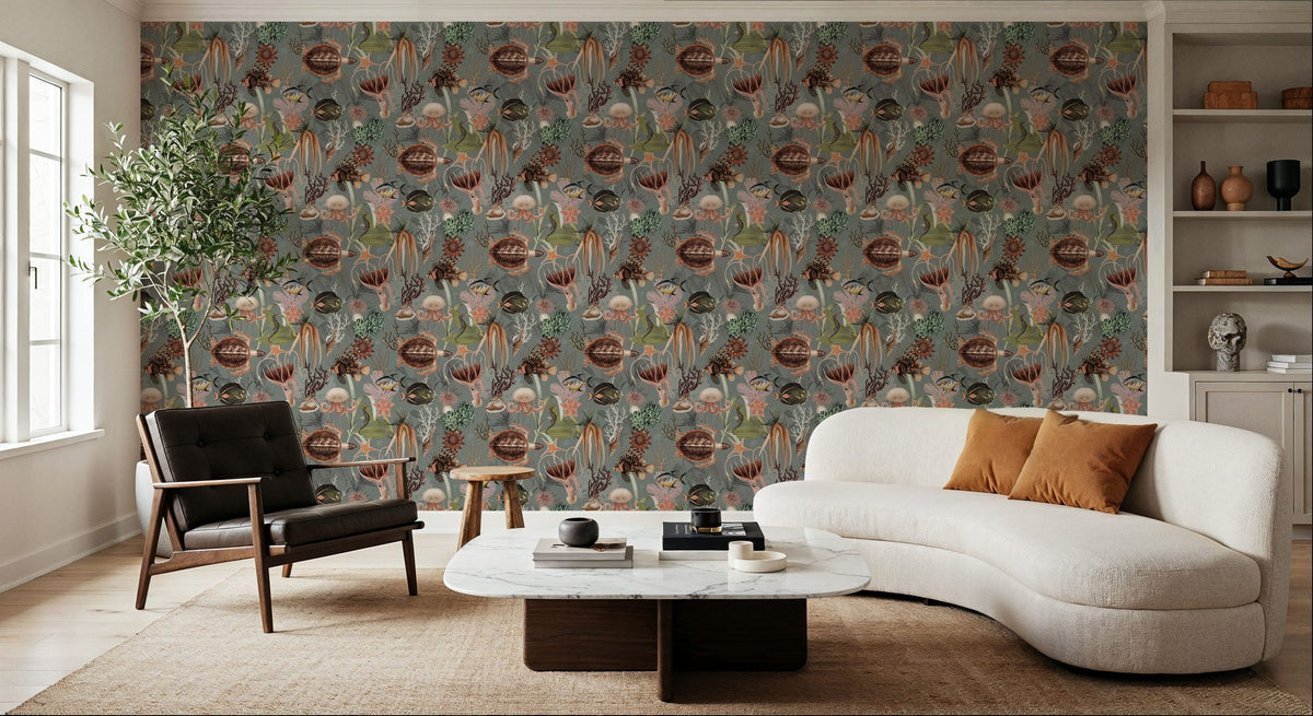 Deep Sea, Stone Mural Wallpaper - room preview 03