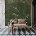 Leaf Lines II Mural Wallpaper - room preview 03