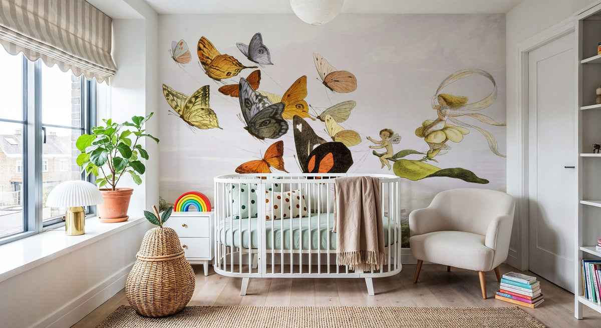 The Fairy Queen Takes an Airy Drive in a Light Carriage Mural Wallpaper - room preview 03