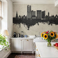 Swindon England Skyline Concrete Mural Wallpaper - room preview 03