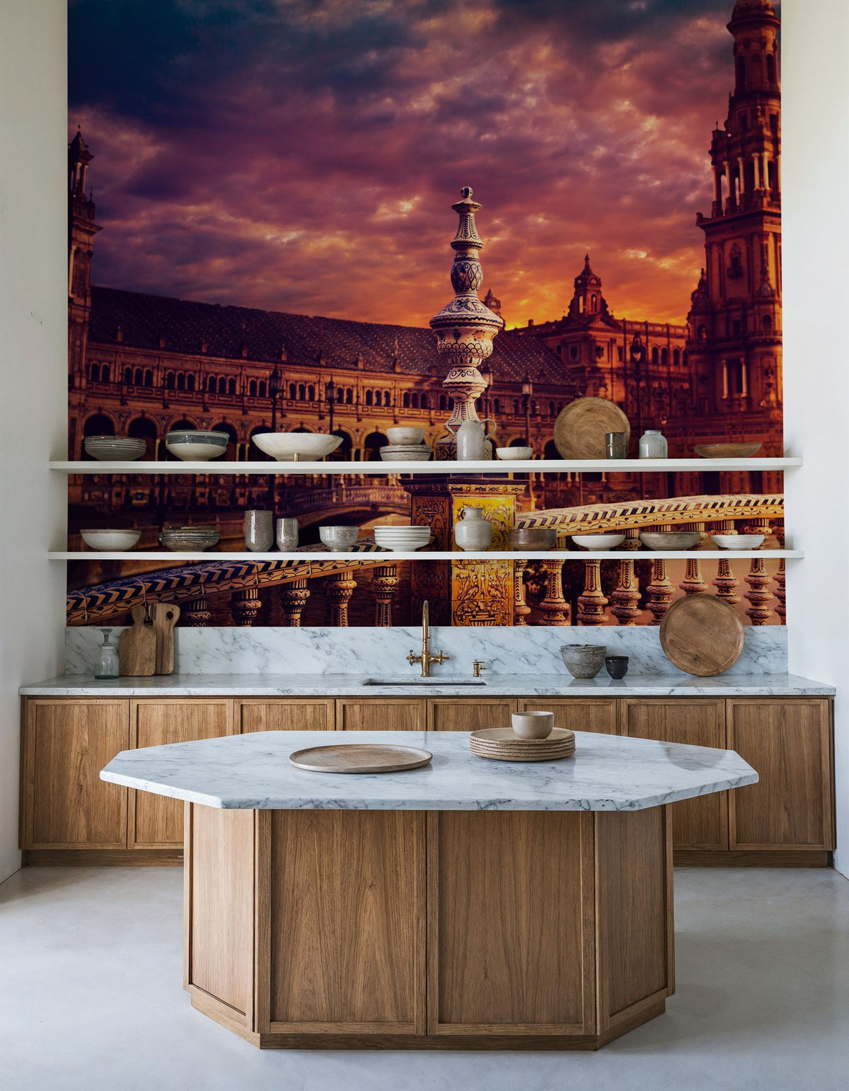Spanish Sunset Mural Wallpaper - room preview 03