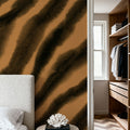 Watercolor Tiger Stripes, Warm Mural Wallpaper - room preview 03