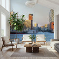 Harbor Sunset Mural Wallpaper - room preview 03