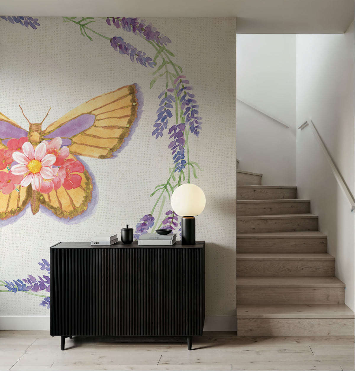 Fresh Floral IX Mural Wallpaper - room preview 03