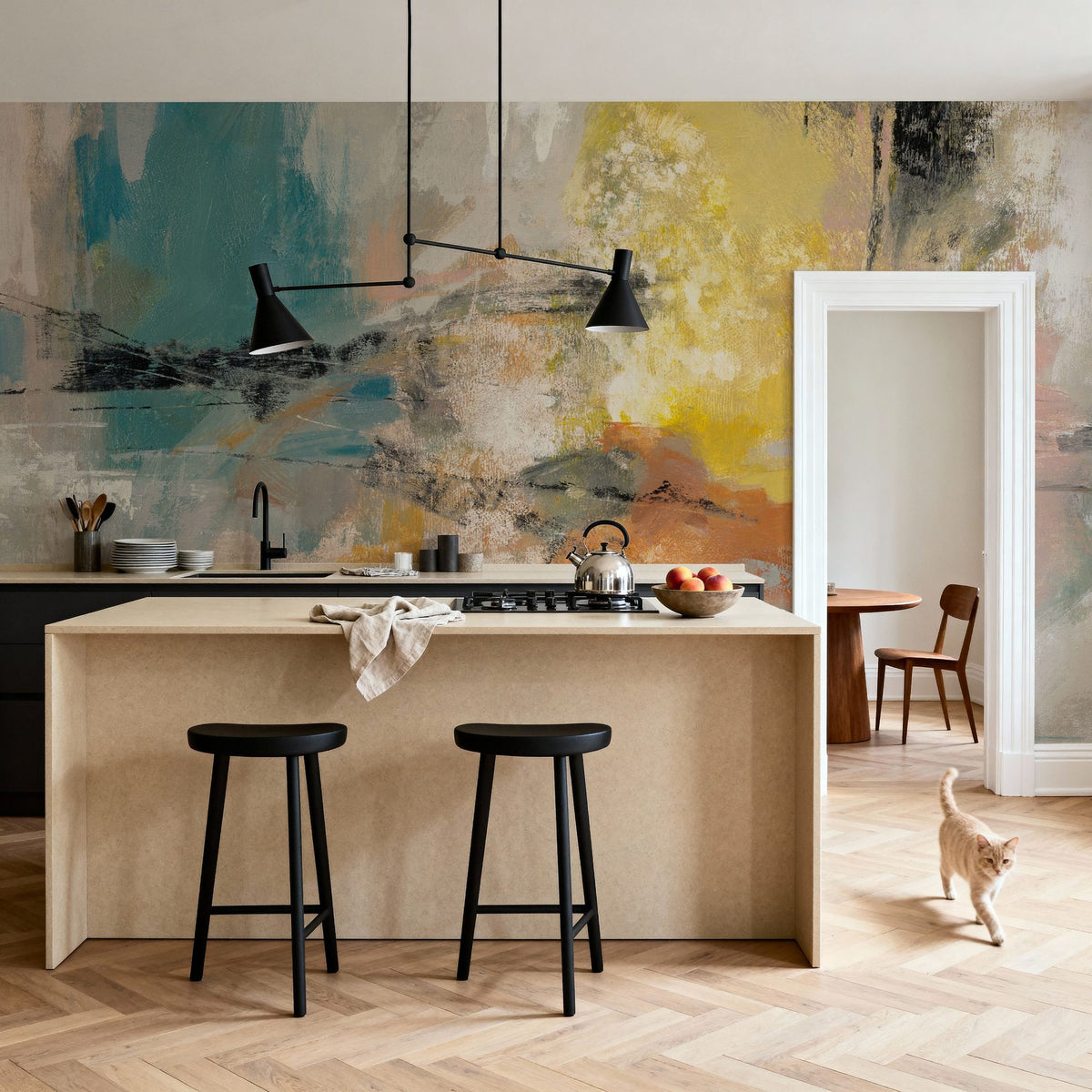 Sea and Land Mural Wallpaper - room preview 03