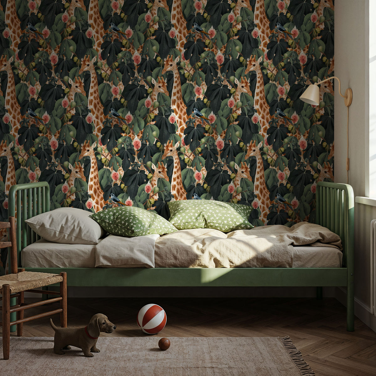 Le Giraffe Mural Wallpaper - room preview 03