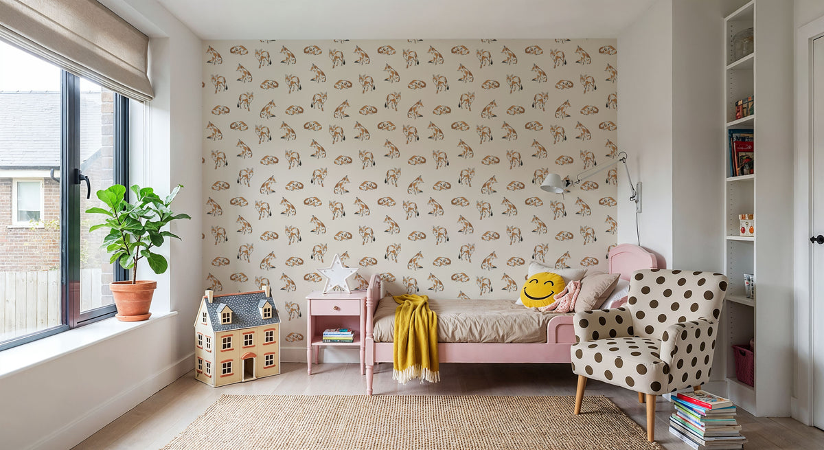 Fox Forest Mural Wallpaper - room preview 03