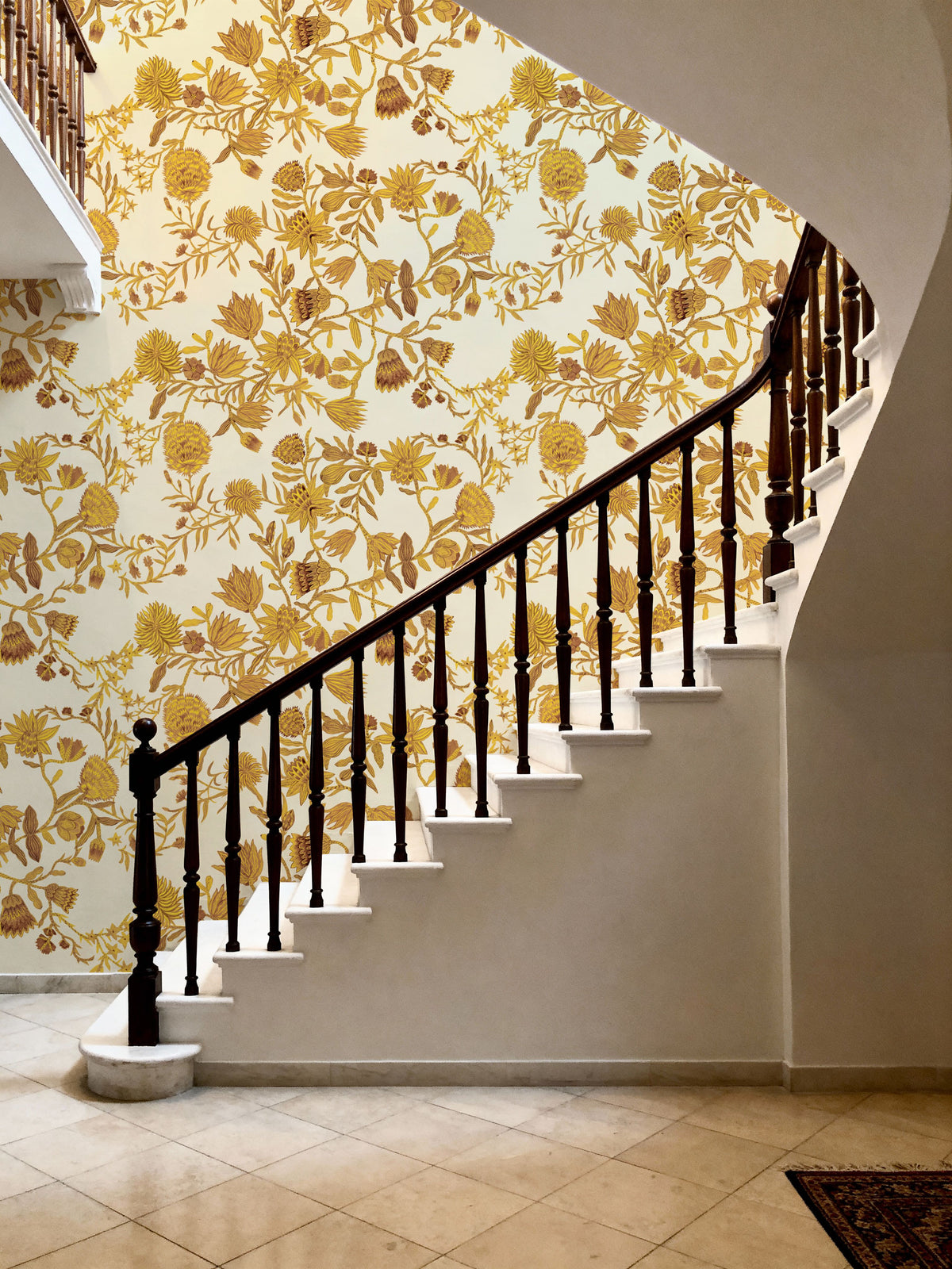Miracle Blossoms, Yellow Mural Wallpaper - room preview 03