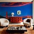 Golden Gate Sunset I Mural Wallpaper - room preview 03