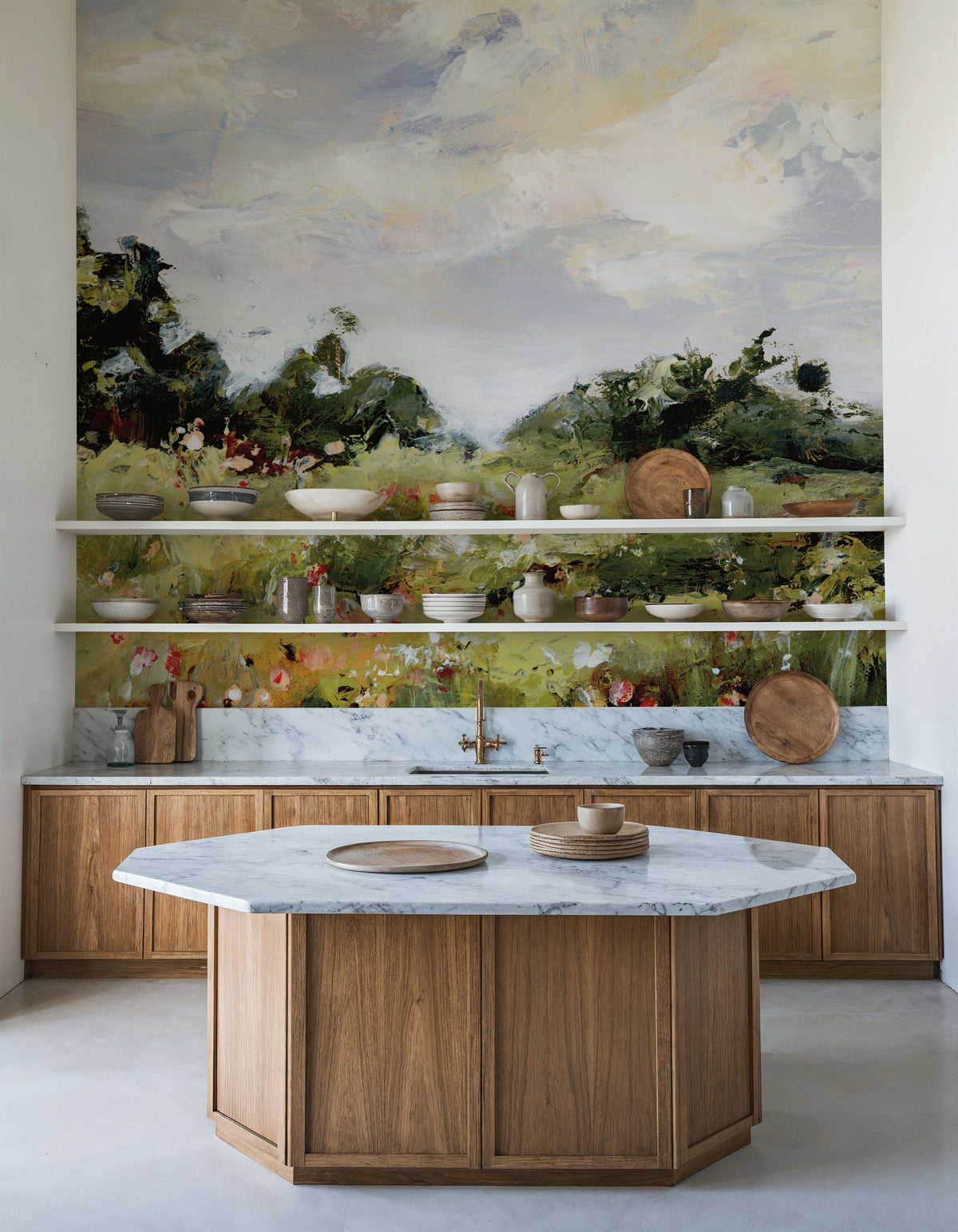 Wildflower Meadow Mural Wallpaper - room preview 03