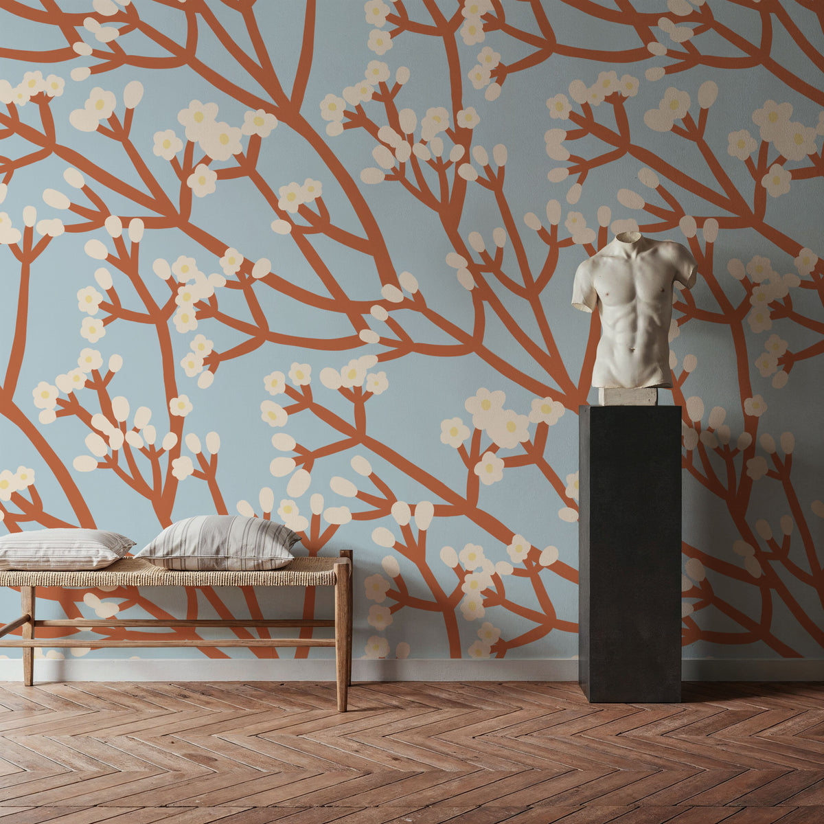Blooming Branch Mural Wallpaper - room preview 03