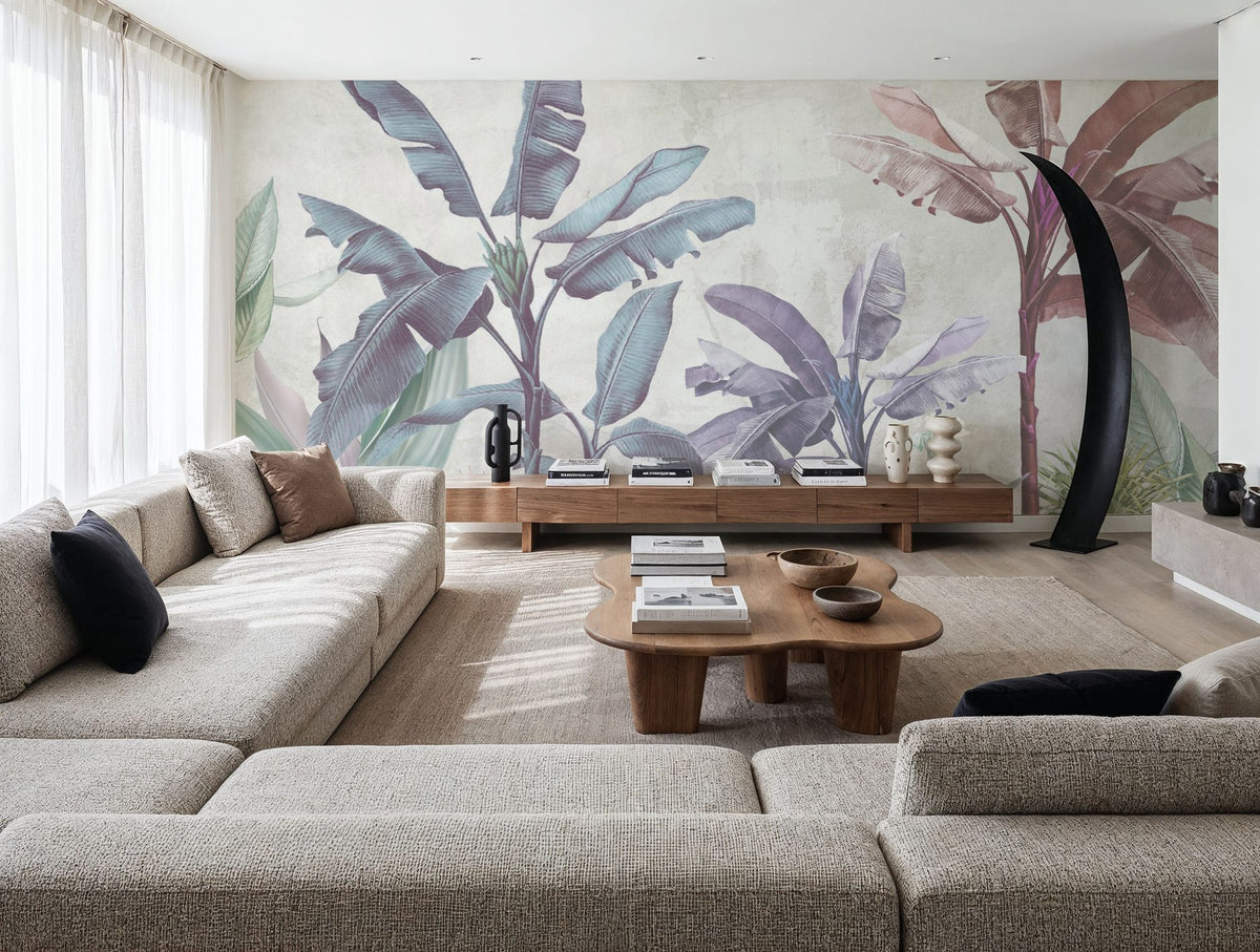 Leaves X-Ray Mural Wallpaper - room preview 03