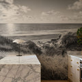 Dune Landscape, Black & White Mural Wallpaper - room preview 03