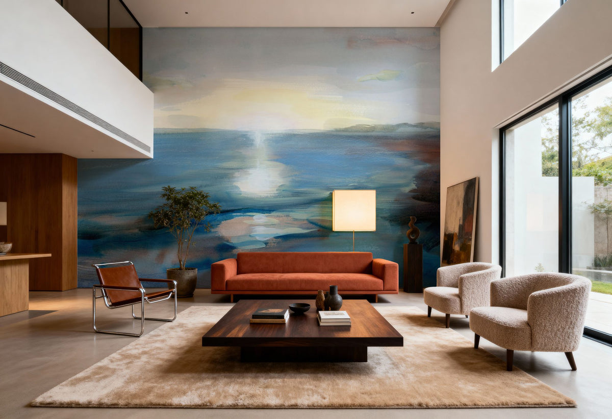 Seaside Sunrise Mural Wallpaper - room preview 03